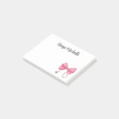 Verpleegster Coquette Roze Strik Post-it® Notes (Schuin)
