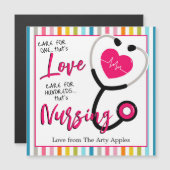 verpleegster dank je magneet (Voorkant / Achterkant)