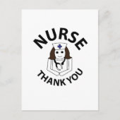 Verpleegster dank u Verpleegster Briefkaart (Voorkant)