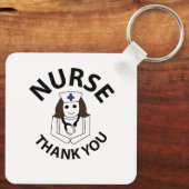 Verpleegster dank u Verpleegster Sleutelhanger (Achterkant)