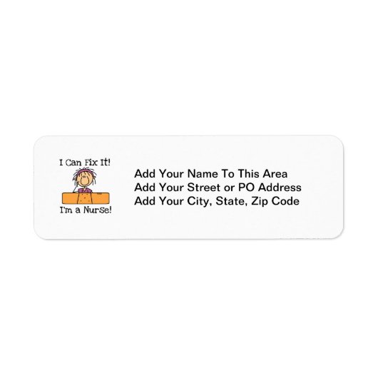 Verpleegster dat ik het kan oplossen T-shirts en c Etiket (Voorkant)