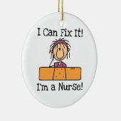 Verpleegster dat ik het kan oplossen T-shirts en c Keramisch Ornament (Rechts)
