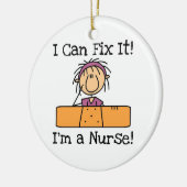 Verpleegster dat ik het kan oplossen T-shirts en c Keramisch Ornament (Links)