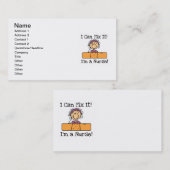 Verpleegster dat ik het kan oplossen T-shirts en c Visitekaartje (Voorkant / Achterkant)