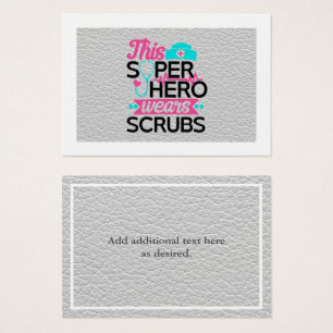Verpleegster - Deze superheld draagt kruiden - voe Visitekaartje