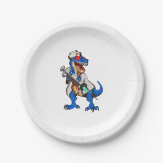 Verpleegster Dinosaur Verpleegster Papieren Bordje