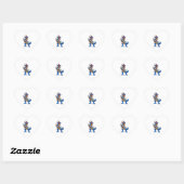 verpleegster dinosaurus hart sticker (Vel)