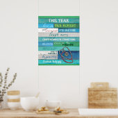 Verpleegster dit jaar Motivatie en Inspirerend Poster (Keuken)