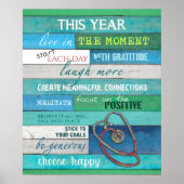 Verpleegster dit jaar Motivatie en Inspirerend Poster (Voorkant)