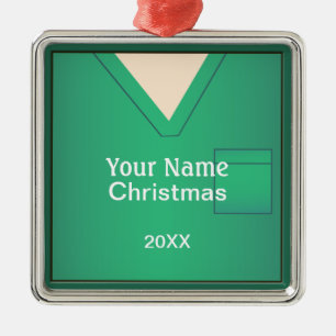 Verpleegster Dokter Scrubs Kerst Premium Ornament
