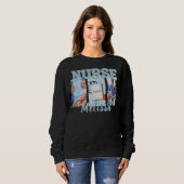Verpleegster Drie Lijst Foto Sweatshirt (Voorkant volledig)
