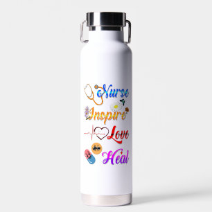 Verpleegster Drinkware Inspireer Liefde Genees Med Waterfles