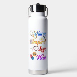 Verpleegster Drinkware Inspireer Liefde Genees Med Waterfles