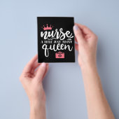 Verpleegster een titel net boven koningin | Kute-v Flyer (Hand)