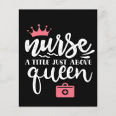 Verpleegster een titel net boven koningin | Kute-v Flyer (Achterkant)