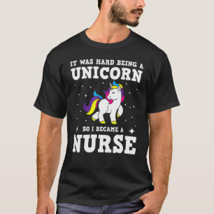 Verpleegster Eenhoorn Kleding Geweldige Beoefena T-shirt