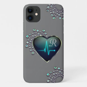 Verpleegster EKG hart en juweel Case-Mate iPhone Case