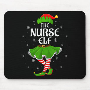 Verpleegster Elf Kerst Familie Meisjes Vrouwen Elf Muismat
