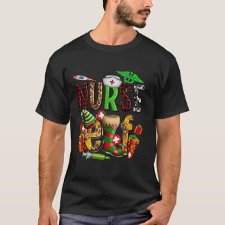 Verpleegster Elf Kerstmis Verpleegkundige Leven Bu T-shirt
