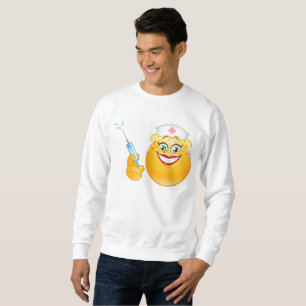 Verpleegster Emoji mannen sweatshirt