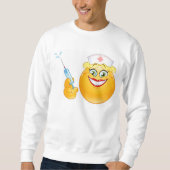Verpleegster Emoji mannen sweatshirt (Voorkant)