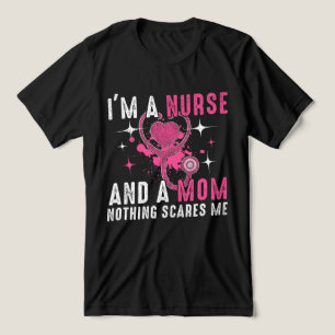 Verpleegster en moeder sterk, Motivatie citaat Tri-Blend Shirt