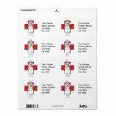  verpleegster etiket (Full Sheet)