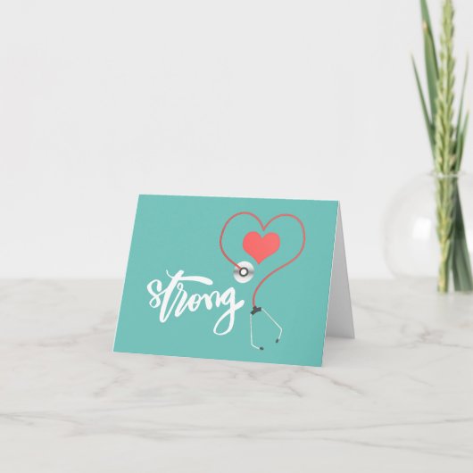 Verpleegster Feestdagen Kaart (Voorkant)