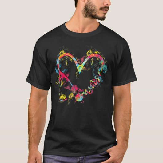 Verpleegster Flaming Heart T-shirt (Voorkant)