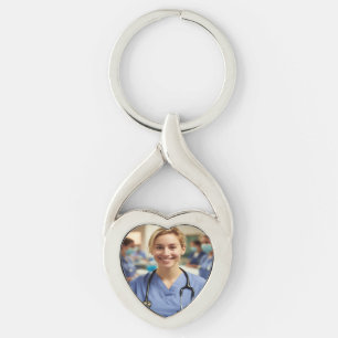 Verpleegster Foto Aanpassen Personaliseren Sleutelhanger