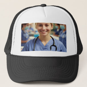 Verpleegster Foto Aanpassen Personaliseren Trucker Pet