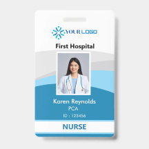 Verpleegster Foto ID Badge | Medisch Ziekenhuis Pe