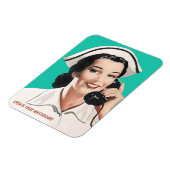 verpleegster Funny Advice Magnet Magneet (Linkerzijde)