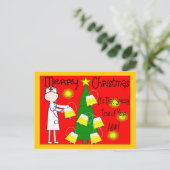 Verpleegster Funny en Twisted Christmas Humor Feestdagenkaart (Staand voorkant)