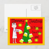 Verpleegster Funny en Twisted Christmas Humor Feestdagenkaart (Voorkant / Achterkant)