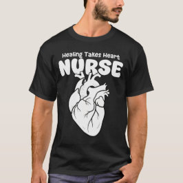 VERPLEEGSTER - GENEZEN VRAAGT OM HART T-SHIRT