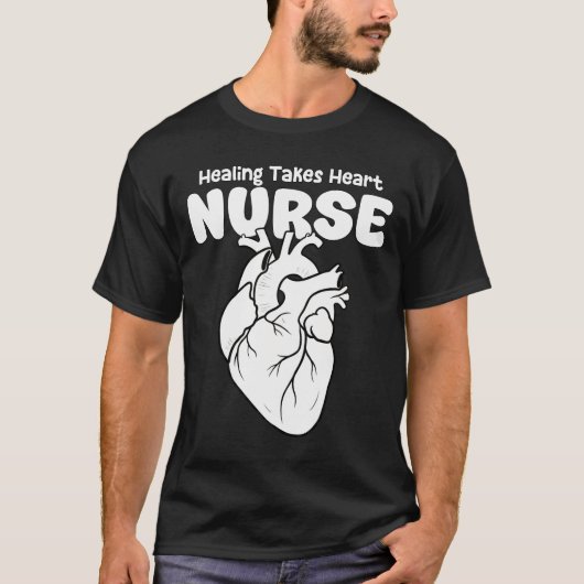 VERPLEEGSTER - GENEZEN VRAAGT OM HART T-SHIRT (Voorkant)