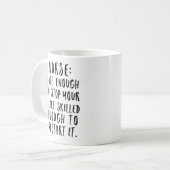 Verpleegster: Genoeg om je hart te stoppen Koffiemok (Voorkant links)