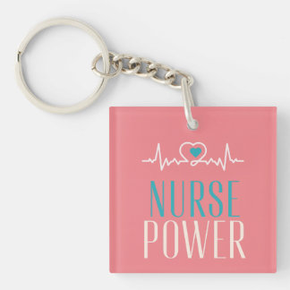 Verpleegster Gepersonaliseerde Acryl Sleutelhanger