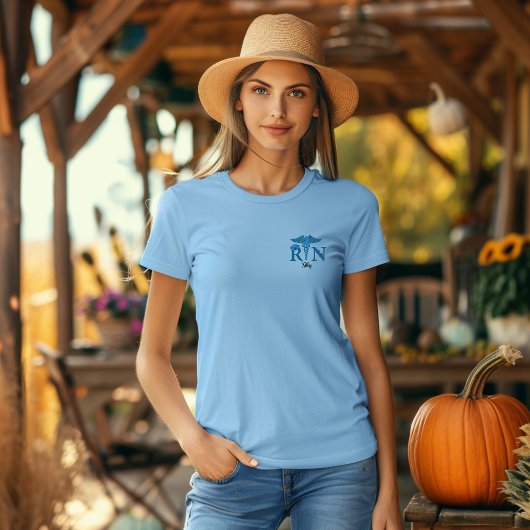 Verpleegster Gepersonaliseerde Naam Datum Hallowee T-shirt