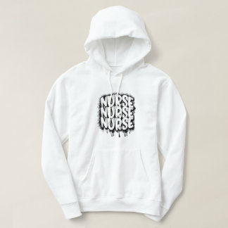 Verpleegster geschreven met Graffiti Graphic Hoodie
