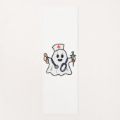Verpleegster Ghost Scrub Halloween kostuum voor ve Yogamat (Voorkant)