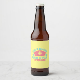 Verpleegster Gift   Ik Ben Een Verpleegster Bier Etiket