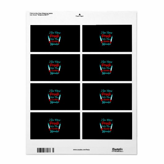 Verpleegster Gift | Ik zie meer privé-delen Etiket (Full Sheet)