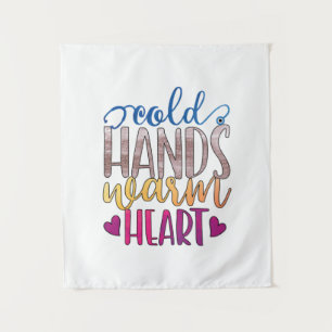 Verpleegster Gift Koude handen warm hart Wandkleed
