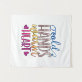 Verpleegster Gift | Koude handen warm hart Wandkleed (Voorkant (horizontaal))