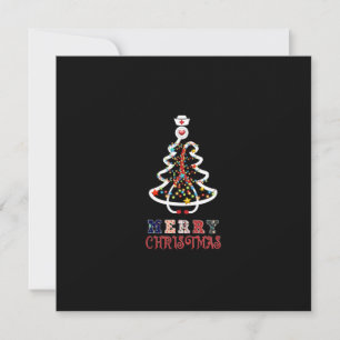 Verpleegster Gift Prettig Kerstfeest Feestdagenkaart