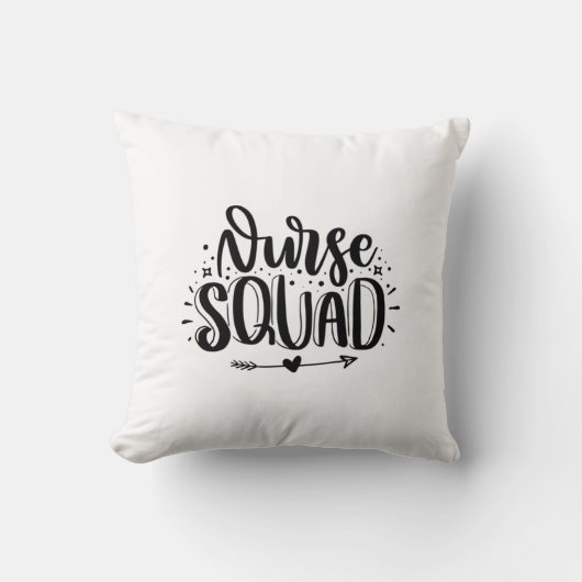 Verpleegster Gift Verpleegster Squad Kussen (Voorkant)