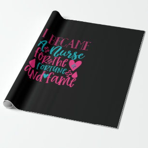 Verpleegster Gift Werd verpleegster voor het for Cadeaupapier