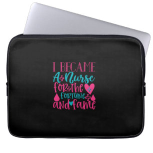 Verpleegster Gift   Werd verpleegster voor het for Laptop Sleeve